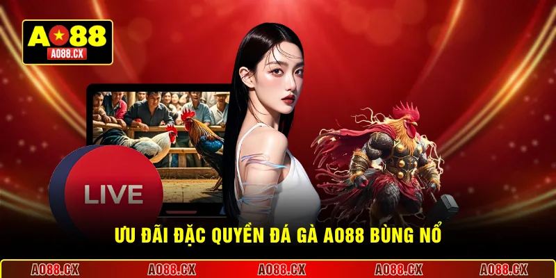 Ưu đãi đặc quyền đá gà AO88 bùng nổ